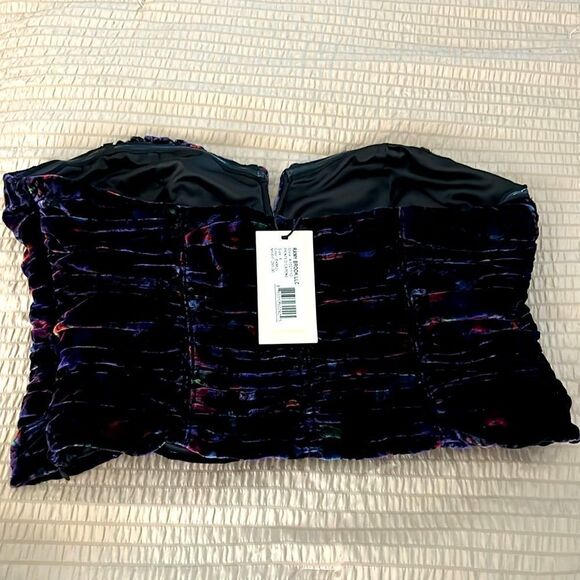 Ramy Brook Capone Elegant Velvet bustier 8 - Picture 5 of 6